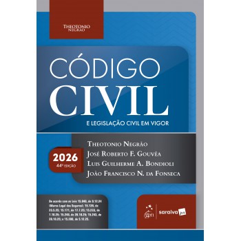 C-digo Civil E Legislação Civil Em Vigor - 44ª Edição 2026