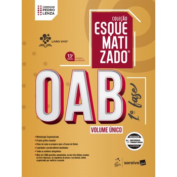 Oab 1ª Fase - Volume único - Coleção Esquematizado - 13ª Edição 2026