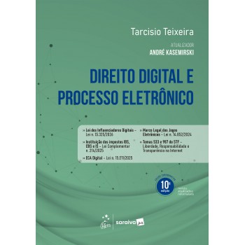 Direito Digital E Processo Eletr-nico - 10ª Edição 2026