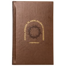 Bíblia Nvi, Letras De Jesus Em Vermelho, Couro-soft Marrom Sobre Capa Dura, Timóteo