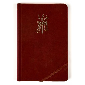 Bíblia Sagrada Slim Nvi, Luxo, Tecido Cereja Sobre Capa Dura, Com Elástico Transversal