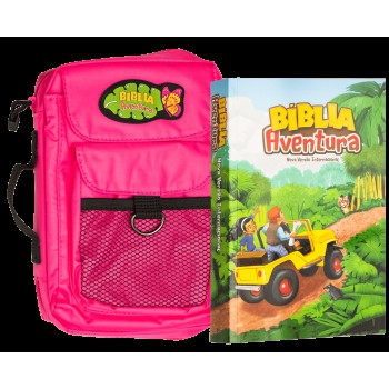 Bíblia Aventura Para Crianças, Nvi, Edição Especial Com Bolsa Rosa, Leitura Perfeita