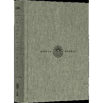 Bíblia Diária, Nvi, Tecido Sobre Capa Dura, Cinza, Leitura Perfeita - Comece Sua Jornada De 365 Dias Com A Bíblia Em Qualquer Momento Do Ano