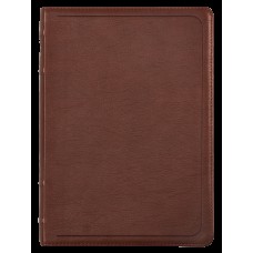 Bíblia Ac Com Referências Cruzadas E Palavras De Jesus Em Azul, Couro-soft Mogno, Letra Grande, Leitura Perfeita