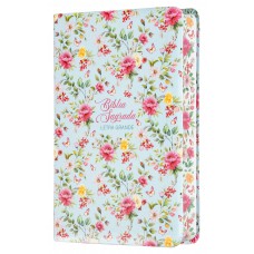 Bíblia Nvi Letra Grande, Couro-soft Com Trilateral Decorada, Lores, Maximalista, Leitura Perfeita