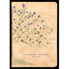 Bíblia Bilíngue Nvi/niv, Português/inglês, Couro-soft, Bege, Leitura Perfeita