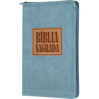 Bíblia Sagrada Acf Slim, Capa Jeans, Leitura Perfeita