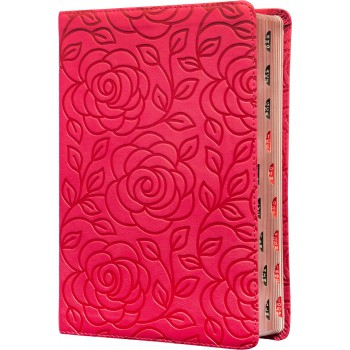 Bíblia Sagrada King James Clássica, Letra Grande, Capa Luxo, Primavera Rosa, Palavras De Jesus Em Azul, índice De Dedo, Leitura Perfeita: Com Introdução Aos Livros Bíblicos