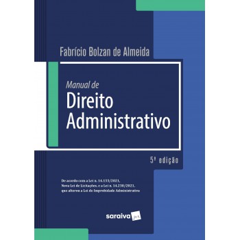 Manual De Direito Administrativo - 5ª Edição 2022