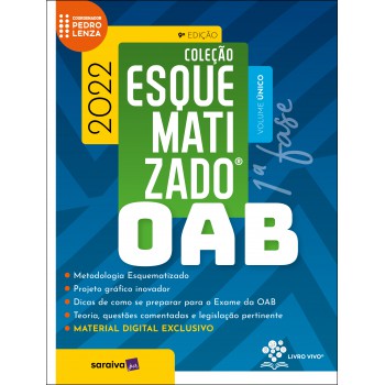 Oab Esquematizado - Volume único - 1ª Fase - 9ª Edição 2022