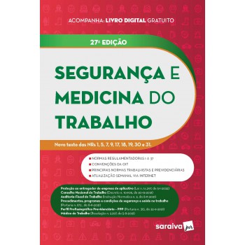 Segurança E Medicina Do Trabalho - 27ª Edição 2022