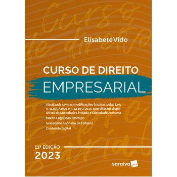 Curso De Direito Empresarial - 11ª Edição 2023