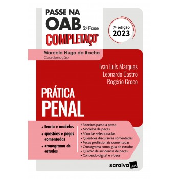 Passe Na Oab 2ª Fase - Fgv - Prática Penal - 7ª Edição 2023