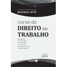 Curso De Direito Do Trabalho - 15ª Edição 2023