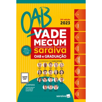 Vade Mecum Saraiva Oab E Graduação - 24ª Edição 2023