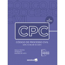 Código De Processo Civil Mini - Legislação Saraiva De Bolso - 6 Edição 2024