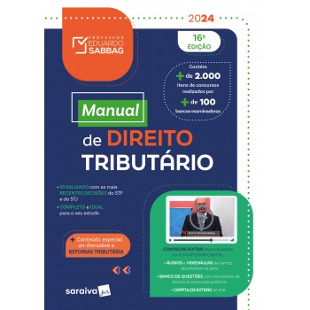 Manual De Direito Tributario - 16ª Edição 2024