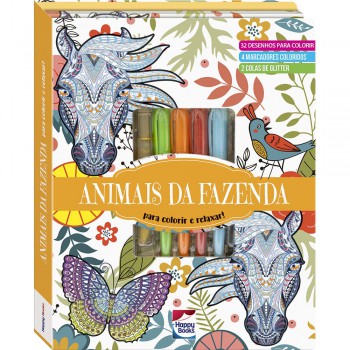 Meu Superlivro Brilhante De Arteterapia! Animais Da Fazenda