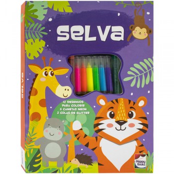 Meu Adorável Superlivro De Colorir: Selva