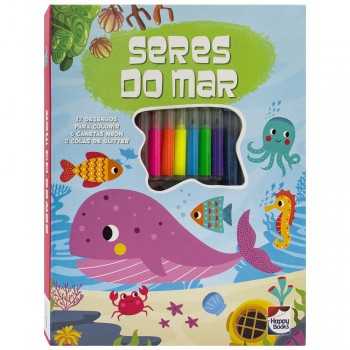 Meu Adorável Superlivro De Colorir: Seres Do Mar