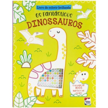 Livro De Colorir Brilhante: Dinossauros