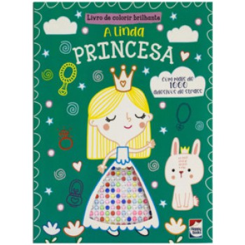 Livro De Colorir Brilhante - A Linda Princesa