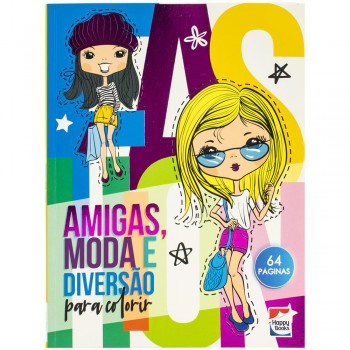 Viva As Cores! Livro De Colorir: Amigas, Moda E Diversão