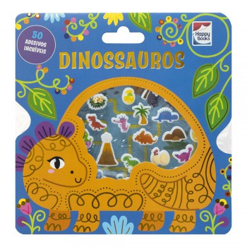 Livro Com Adesivos Fofinhos: Dinossauros