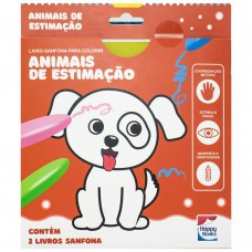 Livro-sanfona Para Colorir: Animais De Estimação