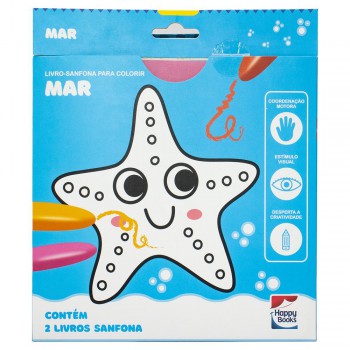 Livro-sanfona Para Colorir: Mar