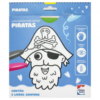 Livro-sanfona Para Colorir: Piratas