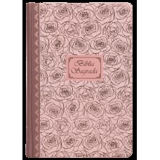 Bíblia Sagrada Católica, Letra Grande, Rosas, Capa Dura Com Lombada Em Tecido, Leitura Perfeita Bíblia Sagrada Católica, Letra Grande, Rosas, Capa Dura Com Lombada Em Tecido, Leitura Perfeita