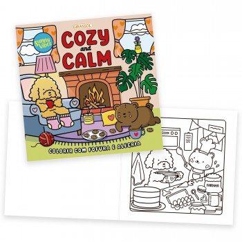 Sunny Vibes: Cozy And Calm - Colorir Com Ofura E Alegria - Livro De Colorir