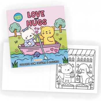 Sunny Vibes: Love And Hugs - Colorir Com Ofura E Alegria - Livro De Colorir