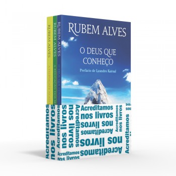 Coletânea Rubem Alves (kit 01) - Acreditamos Nos Livros: O Deus Que Conheço / A Educação Dos Sentidos / A Eternidade Numa Hora