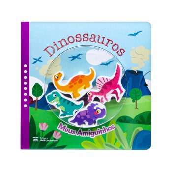 Dinossauros (livro + 4 Personagens De Madeira): Meus Amiguinhos