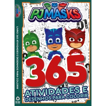 Pj Masks - Livro 365 Atividades E Desenhos Para Colorir