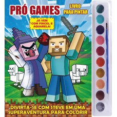 Pró-games Livro Para Pintar Com Aquarela