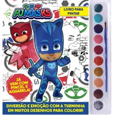 Pj Masks Livro Para Pintar Com Aquarela