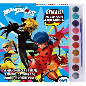 Miraculous Ladybug Livro Para Pintar Com Aquarela