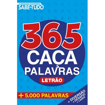 Almanaque Passatempo - Sabe Tudo - 365 Caça Palavras