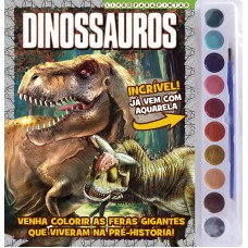 Dinossauros Livro Para Pintar Com Aquarela