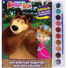 Masha E O Urso Livro Para Pintar Com Aquarela