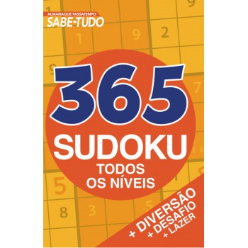 Almanaque Passatempo - Sabe Tudo - 365 Sudoku - Todos Os Níveis