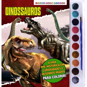 Dinossauros Livro Para Pintar Com Aquarela