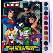 Dc Super Friends Livro Para Pintar Com Aquarela