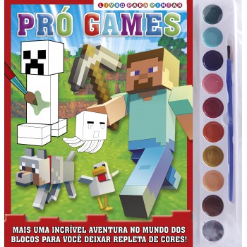 Pró-games Livro Para Pintar Com Aquarela