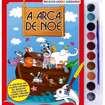 Arca De Noé Livro Para Pintar Com Aquarela