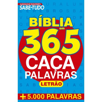 Almanaque Passatempo - Sabe Tudo - Bíblia Em 365 Caça-palavras - Letrão