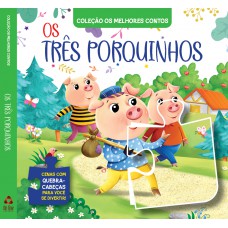 Coleção Os Melhores Contos - Os Três Porquinhos | Livro Quebra-cabeça